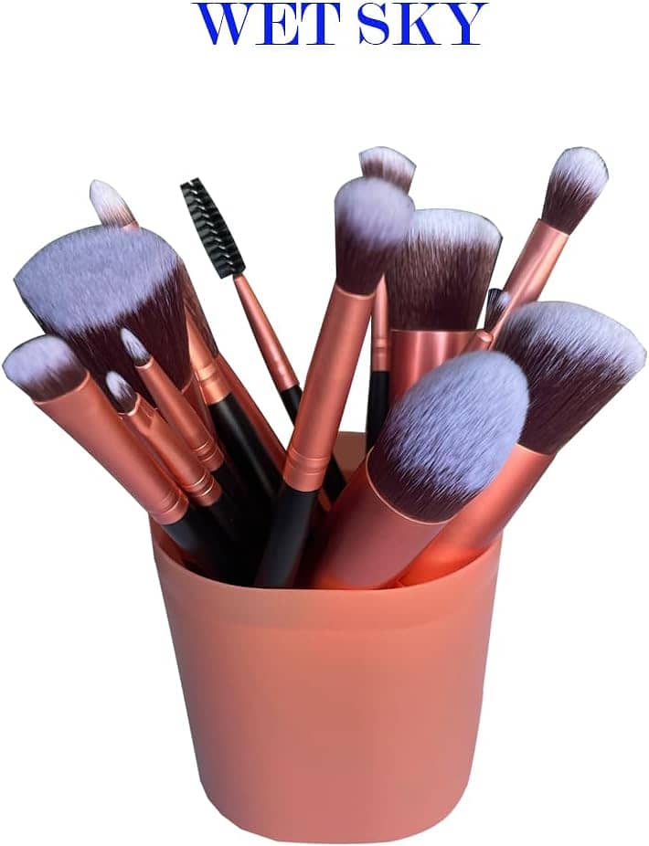 WET SKY - Makeup Brushes Set 14 PCS For foundation, Powder, Concealer 2