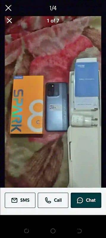 Tecno spark 8 C 4 128 full box 0