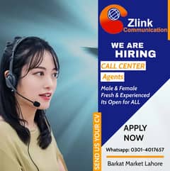 Call CenterJob For Male And Female In Lahore