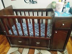 Wooden baby Cot (new born till 5 years)