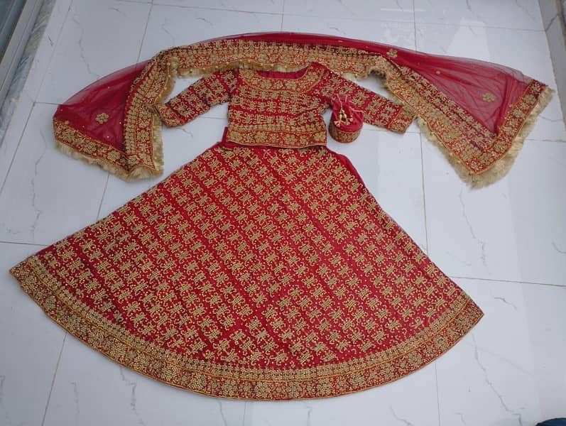 DARK RED BRIDAL LEHENGA 0