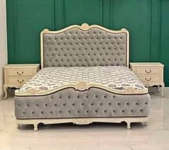 Double bed set/king size bed set/ sheesham wood bed set/complete set.