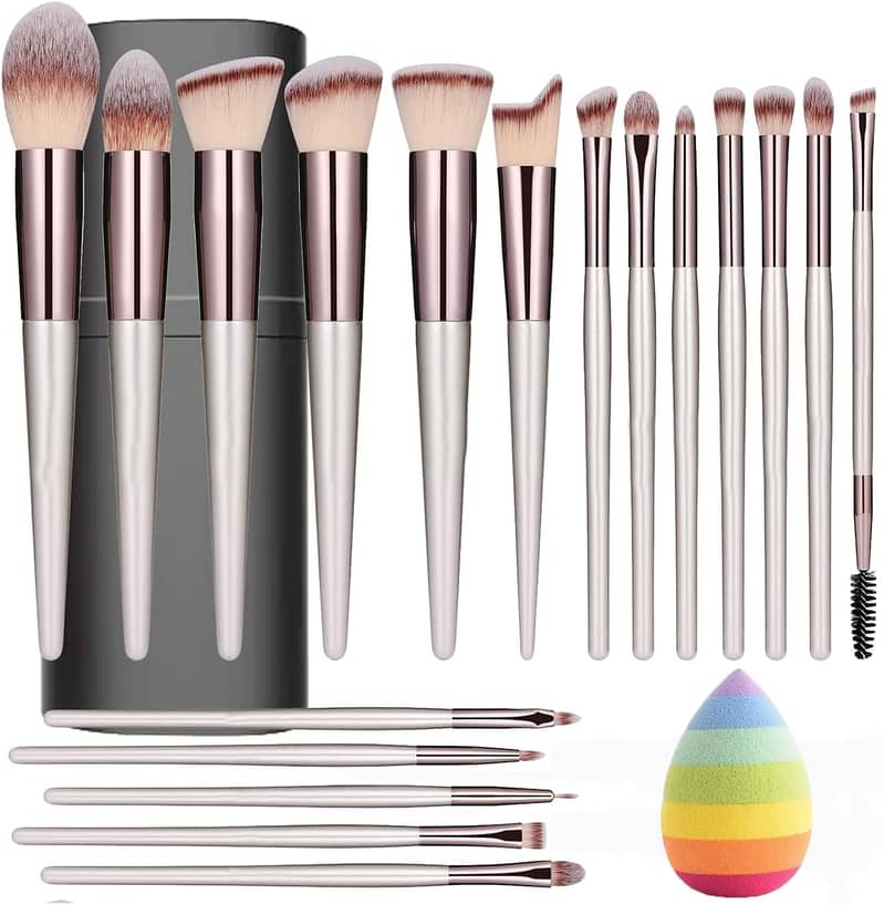 WET SKY - Makeup Brush Set 18-Pieces Premium Includes synthetic found 0