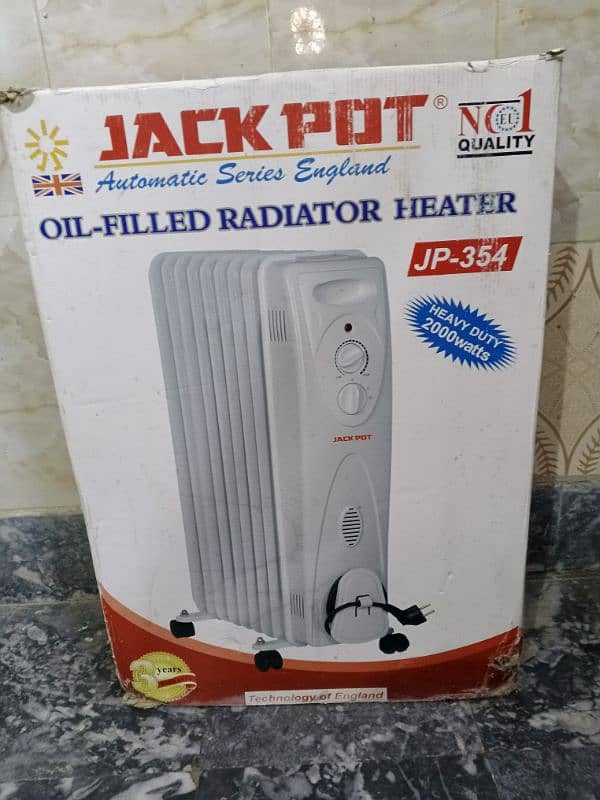 Jackpot oil filled Heater 2