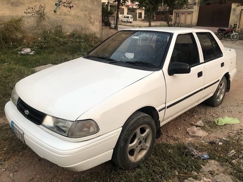 Hyundai Excel 1996 white AC LCD panel 0