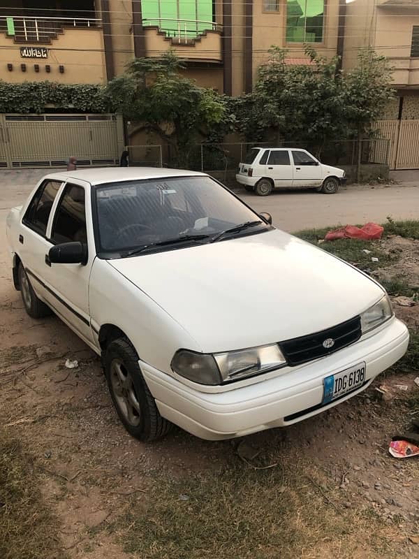 Hyundai Excel 1996 white AC LCD panel 4