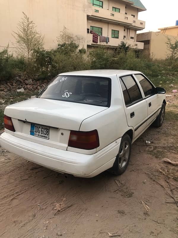 Hyundai Excel 1996 white AC LCD panel 5