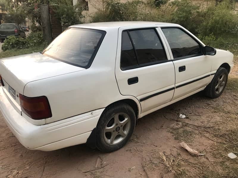 Hyundai Excel 1996 white AC LCD panel 6