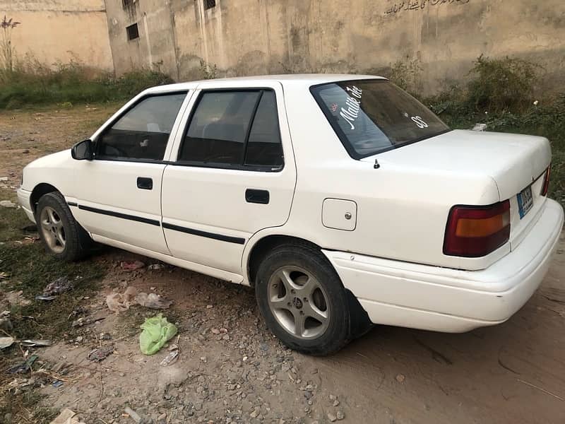 Hyundai Excel 1996 white AC LCD panel 7