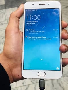 oppo f1s 4/64 ram good working mobile only back rough dual sim pta