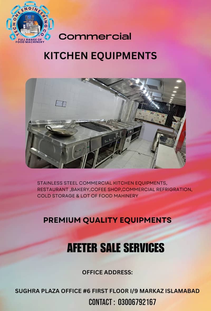 Bar B Q Setup/Kabab Machine/Fryer/Stainless Kitchen/Exhaust Blower 5