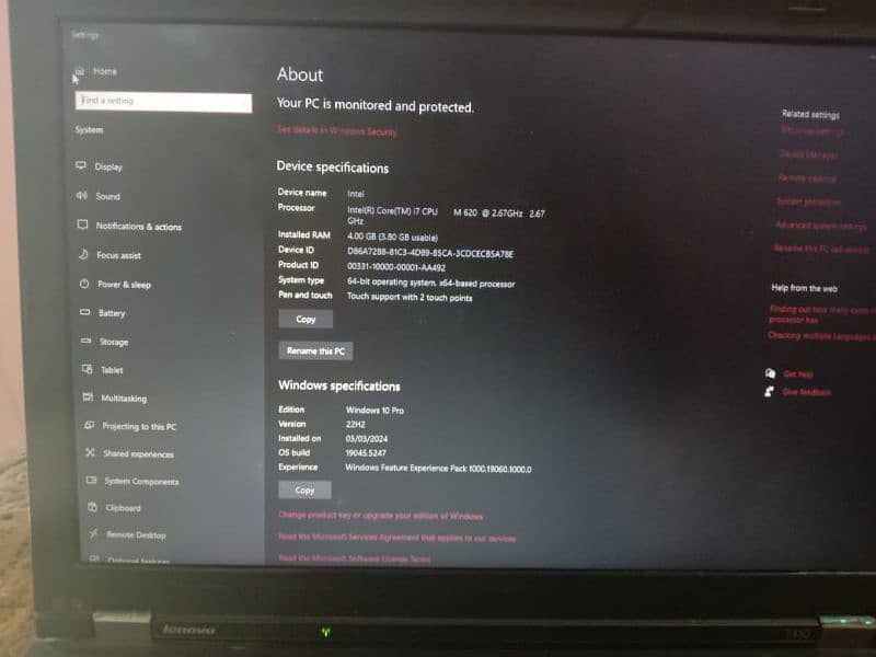 Lenovo Thinkpad laptop L430 4