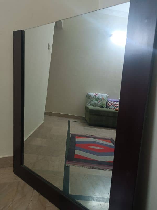 mirror with wooden frame 2