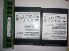 2 x SSD X 400 SATA 2.5" 128 GP and 8 GB 1RX8 PC4 Ram