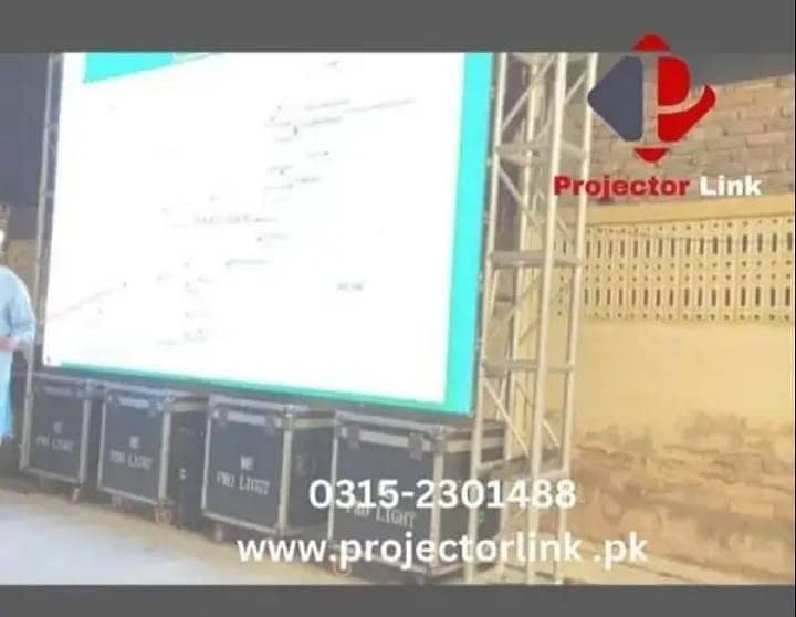 Smd screens | Projector | Sound System on rent discount in karachi 1