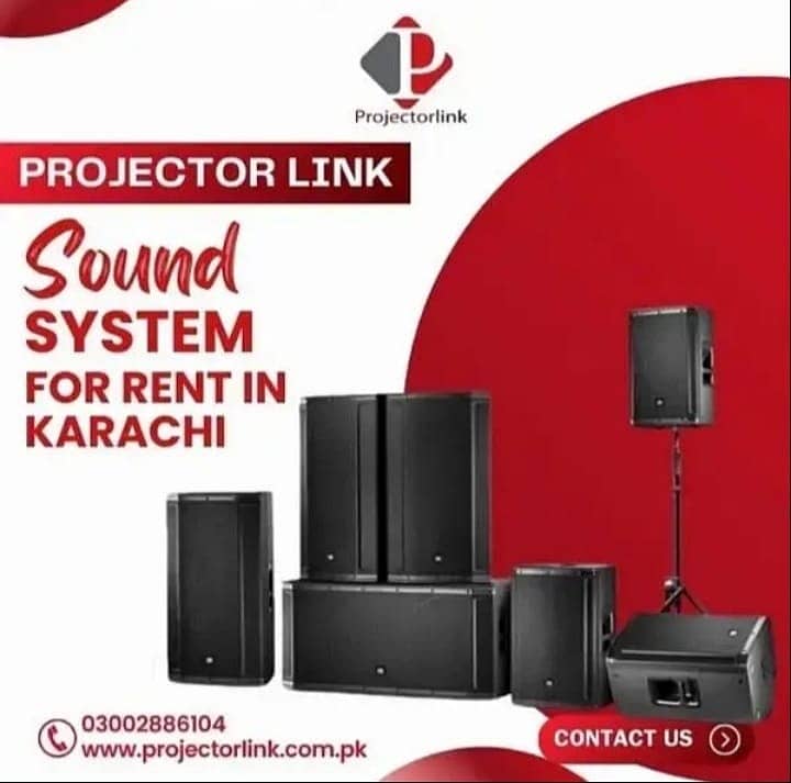 Smd screens | Projector | Sound System on rent discount in karachi 16