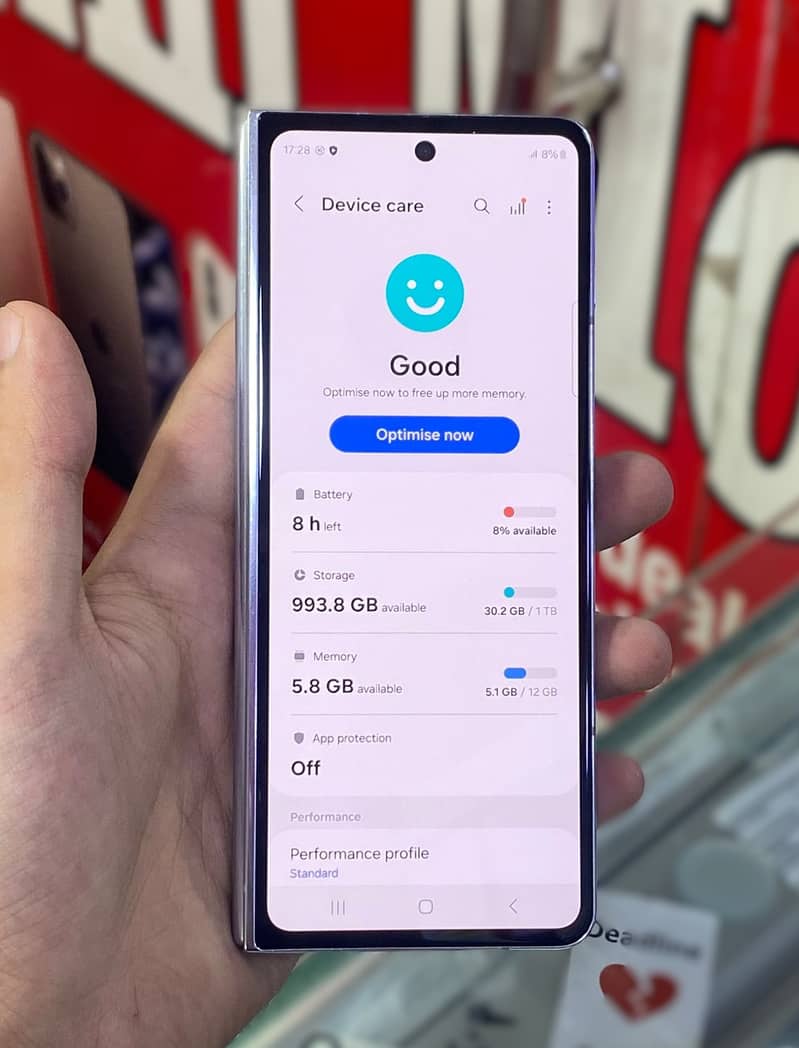 sumsung z fold 5 12Gb Ram 1TB Storage 10/10 5