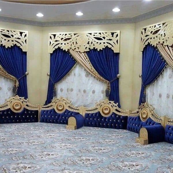 Majlis work Molding work Curtains work Contact WhatsApp 03009874271 4