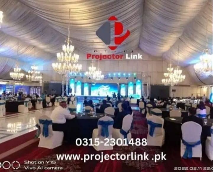 Smd screens | Projector | Sound System on rent discount in karachi 6