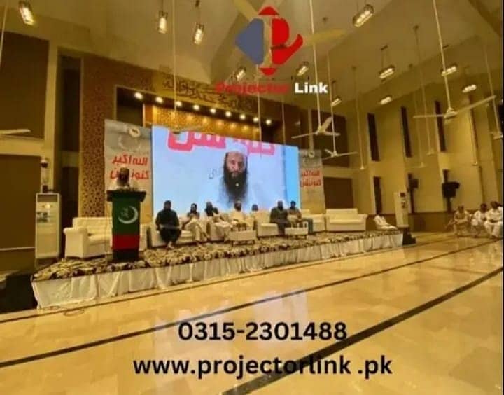 Smd screens | Projector | Sound System on rent discount in karachi 11