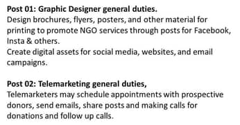 Graphic Designer + Telemarketers Required