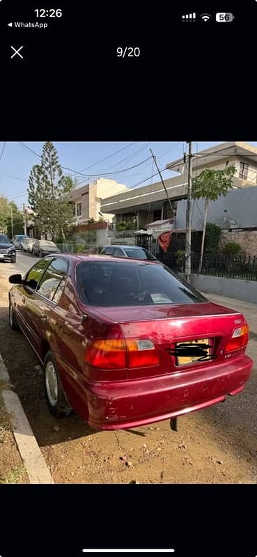 Honda Civic Vti Oriel 1999 Maroon 3