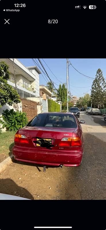 Honda Civic Vti Oriel 1999 Maroon 4