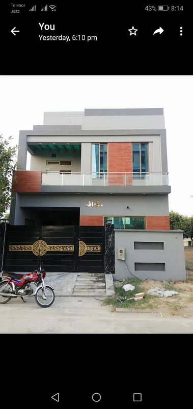 5 Marla house for rent double storey New Lahore city Lahore 13