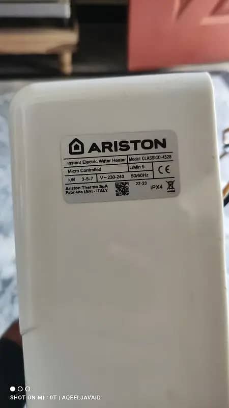 Ariston Instant Electric Water Heater 4