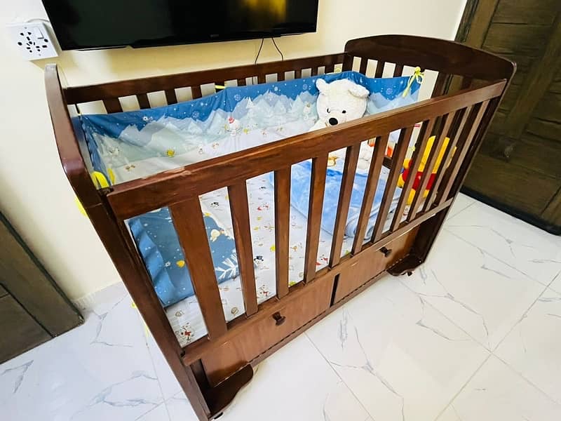 wooden baby cot/ bed 1