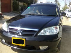 CALL/03401394443 CIVIC EXi 2004 PROSMATIC BLACK VERY GOOD CONDITION