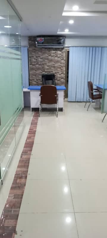 Furnished office space available for rent in bahria town phase 4 civic center 8