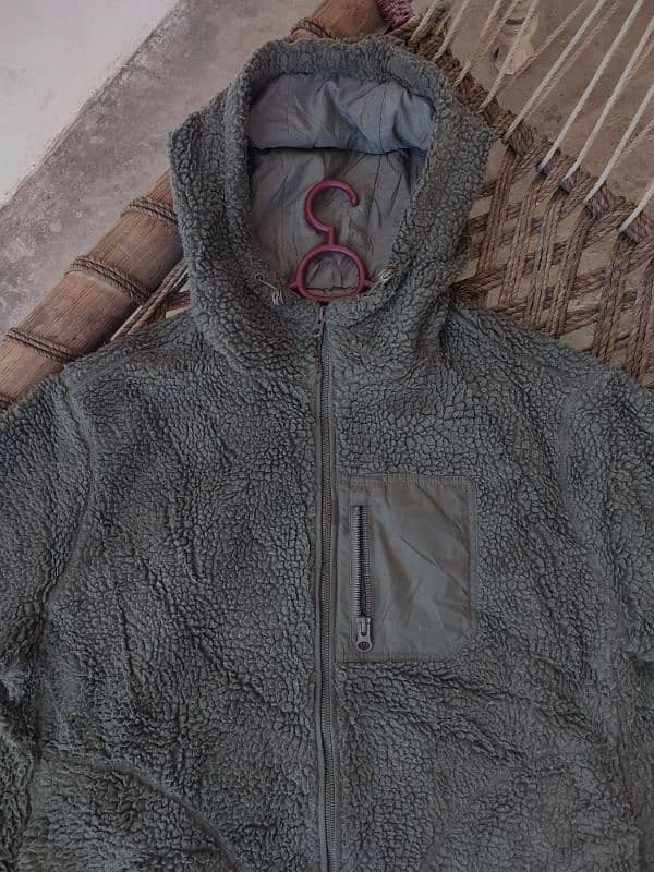 H&M Sherpa Hoodie Jacket 3