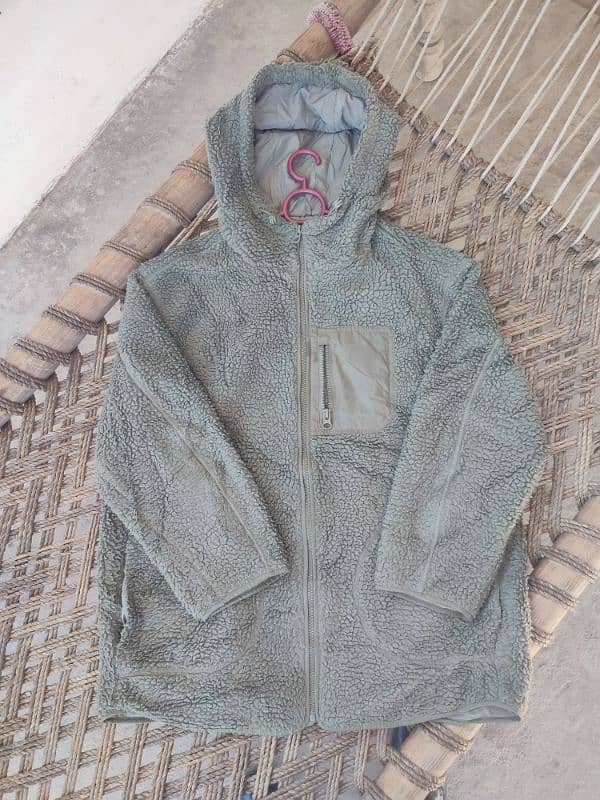 H&M Sherpa Hoodie Jacket 6