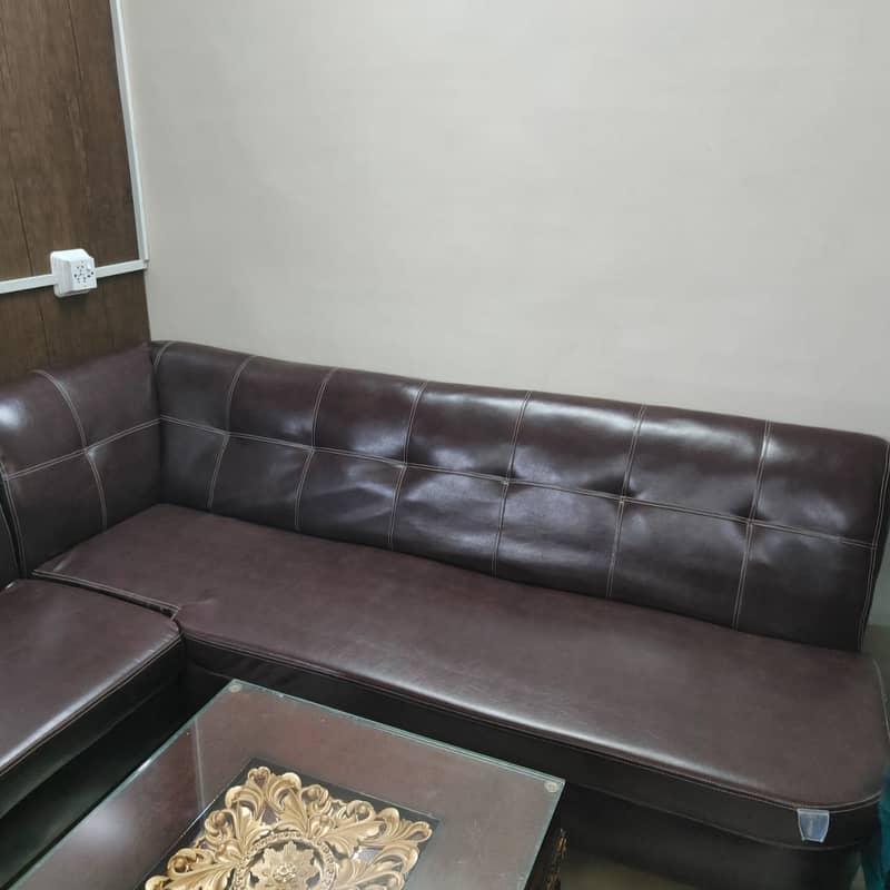 Sofa Set/L Shape Sofa/7 Seater Sofa/leather Sofa Set with table 2