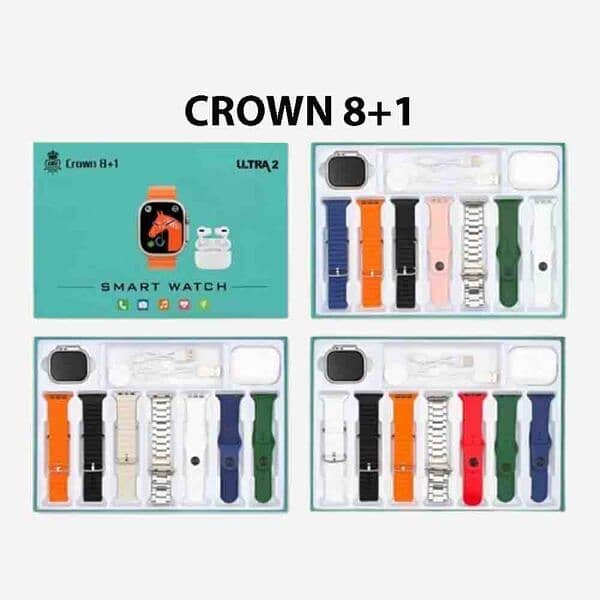 Crown 8+1 ULTRA 2 SMART WATCH + Airbuds 0