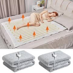 Electric heating blanket for double bed single bed