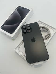 iPhone 15 Pro Max 256GB Black Titanium Dual Sim Approved