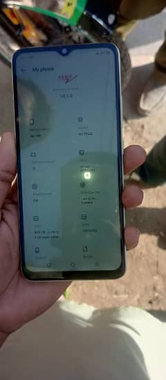 itel p40 4+4 128 full box touch glass change working good