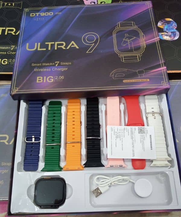 Smart Watch with 7 Straps New in Reasonable Price 1