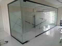 12mm glass partition shower cabin terrace gril stair 8mm glass work