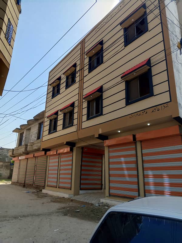 3 Marla Plaza Shop With Apartment Triple Story Electricity Water Rent Value 70000 Registry Intkal 28