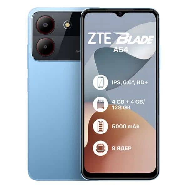 mobil ZTE A54__4+4//128 new ha 3