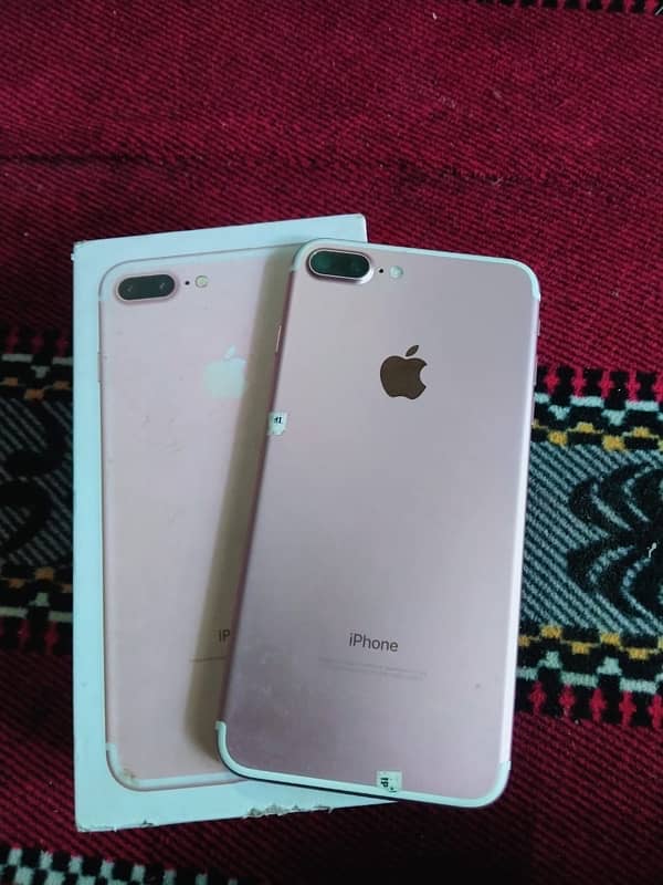 iphone 7 plus 128gb with original box(PTA APPROVED ) 0