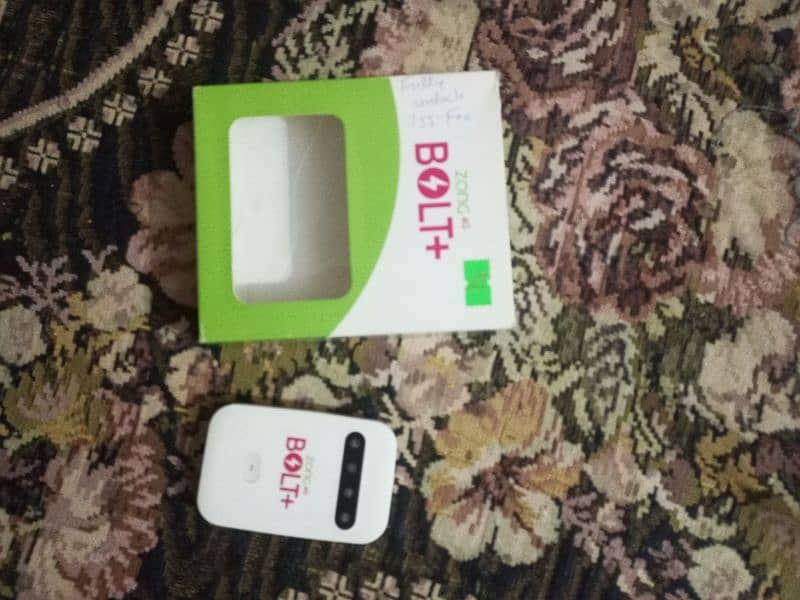 ZONG BOLT+ 4G UNLOCKED WIFI INTERNET DEVICE WITH BOX 2