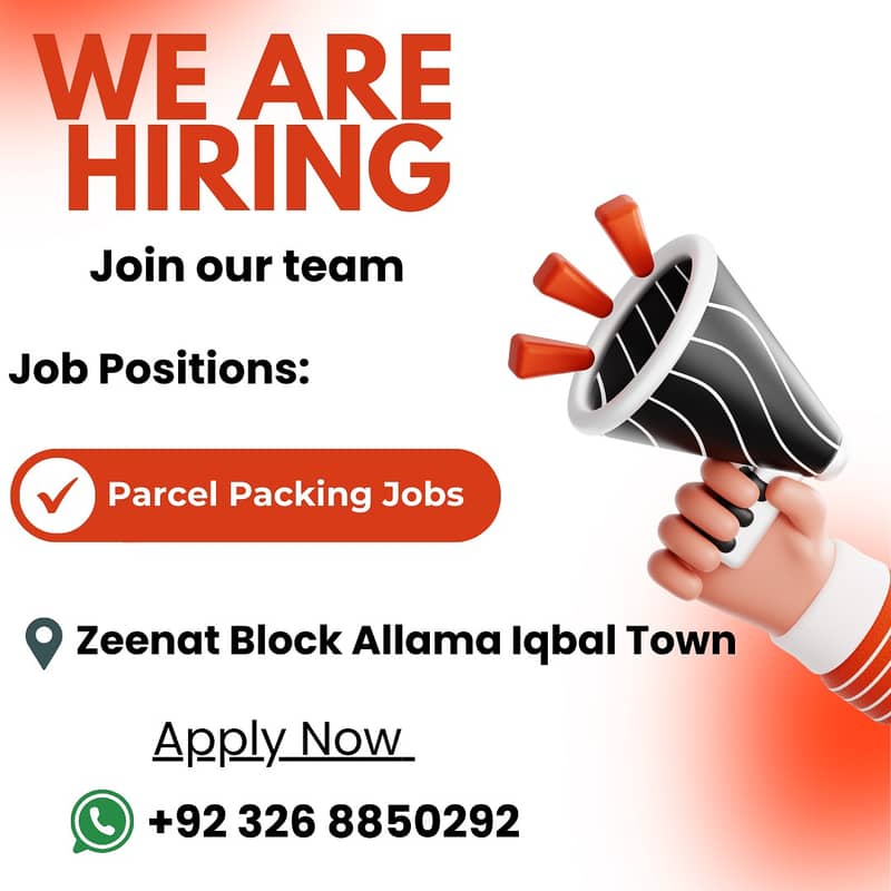 We Are Hiring Male Staff For Parcel Packing Job 0