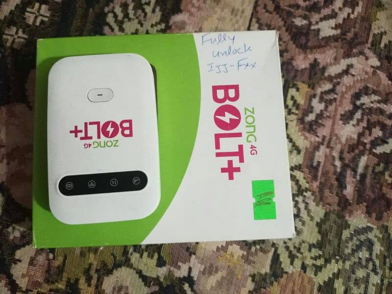 Zong Bolt Plus 4G Unlocked Wi-Fi Internet Device With Box 1