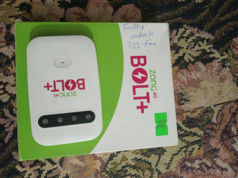 Zong Bolt Plus 4G Unlocked Wi-Fi Internet Device With Box 2