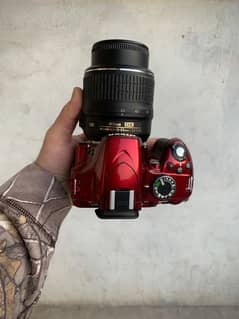 Nikon DX d3200 our ek lens 55, 200 red colour full packing