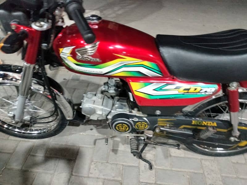 Honda CD70 model 2023 Rawalpindi number 03341511728 1